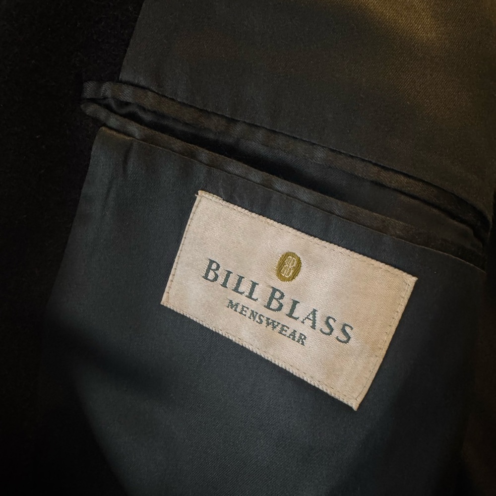 Vintage Bill Blass Men’s Wool Overcoat - Picture 7 of 8